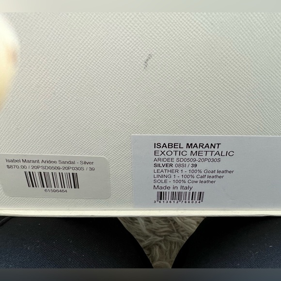 New - Isabel Marant metallic sandals - Picture 11 of 11